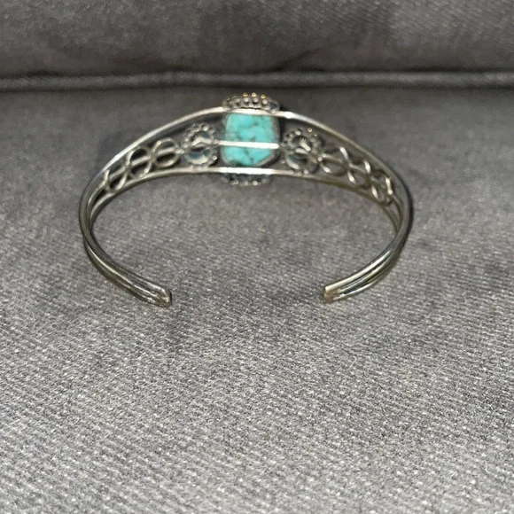 Vintage turquoise/silver bracelet. - Picture 2 of 3